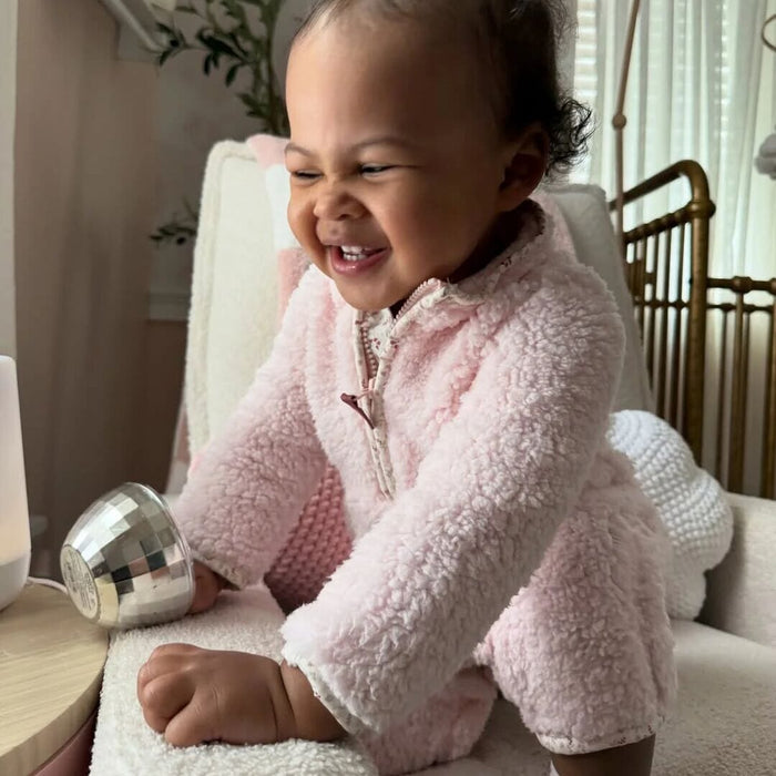 Baby Girls Pink Sherpa Romper rompers Gerber®
