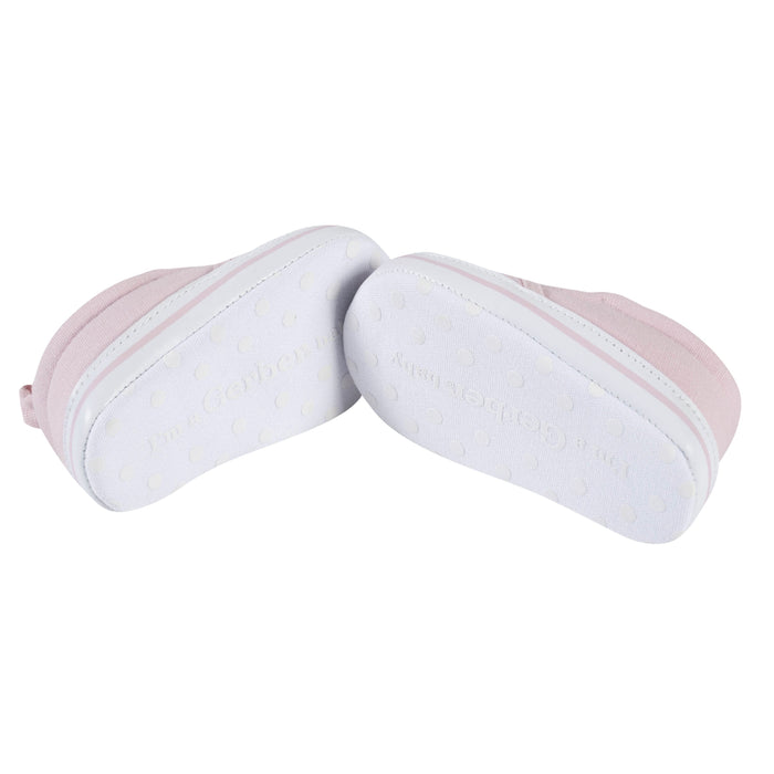 Baby Girls Pink Slip-On Sneaker-Gerber Childrenswear