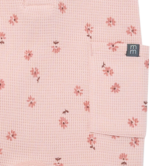 Baby Girls Rose Tossed Daisy Short Sleeve Long Leg Romper
