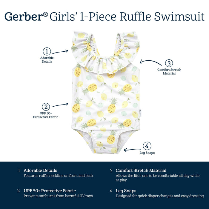 Baby Girls Pineapples Swimsuit