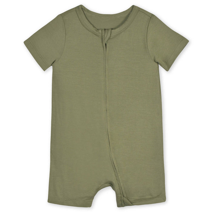 Baby Olive Buttery-Soft Viscose Made from Eucalyptus Snug Fit Romper