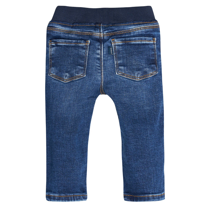 Baby Neutral Blue Rib Waist Skinny Jeans