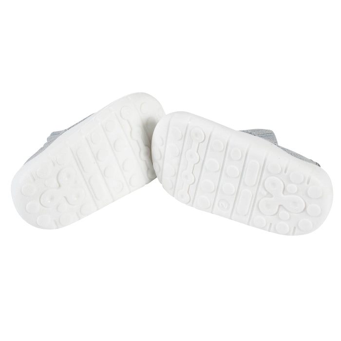 Baby Neutral Gray Stretchy Knit Slip-On Sneaker-Gerber Childrenswear