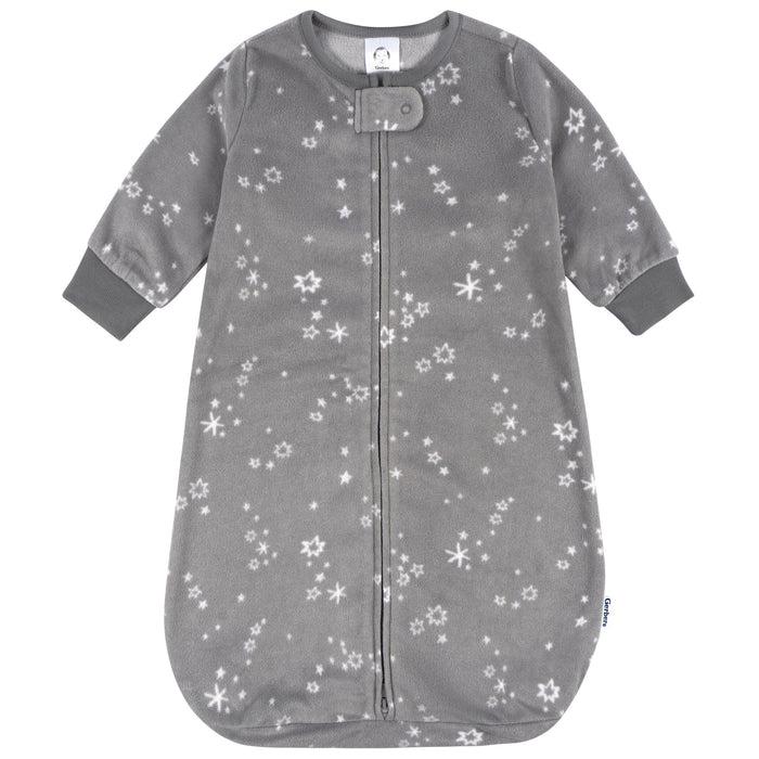 Baby Boys Grey Stars Wearable Blanket