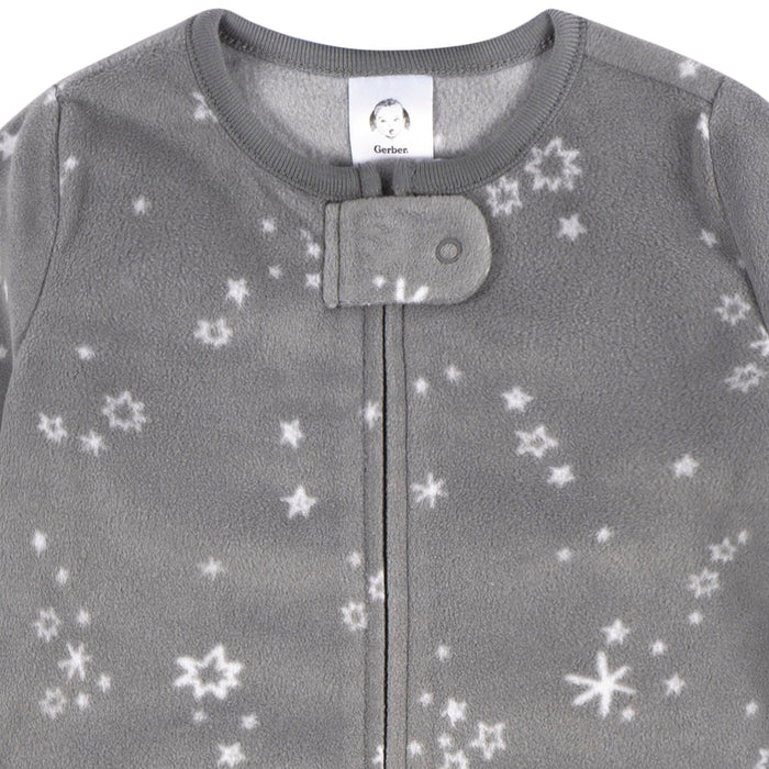 Baby Boys Grey Stars Wearable Blanket