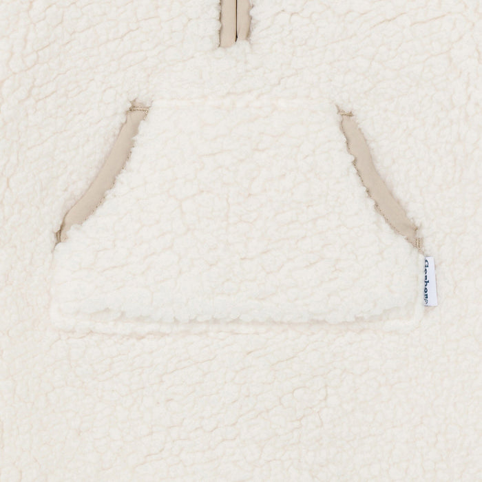 Baby Neutral Ivory Fleece Romper