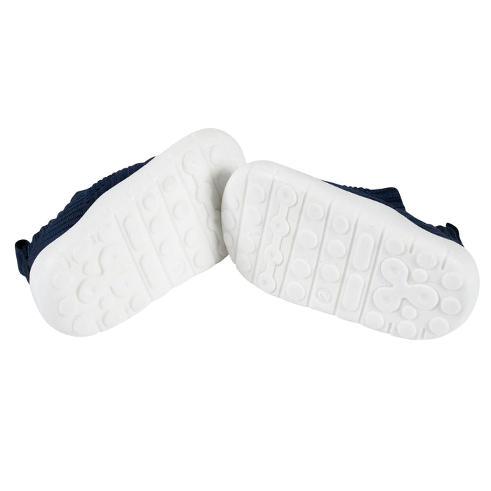 Baby Neutral Navy Stretchy Knit Slip-On Sneaker-Gerber Childrenswear