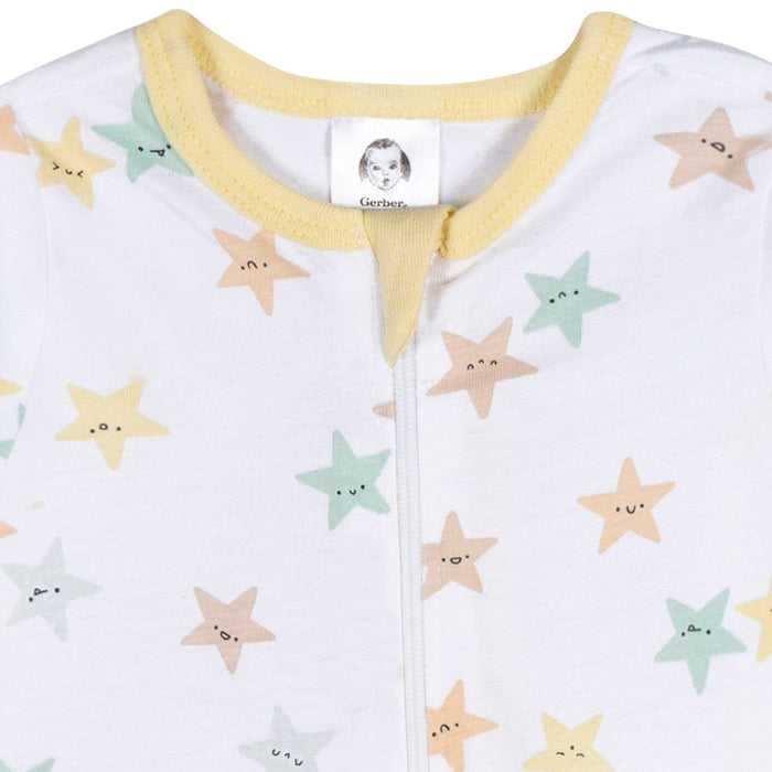 Baby Neutral Starry Smiles Sleep 'N Play Sleepwear Gerber®