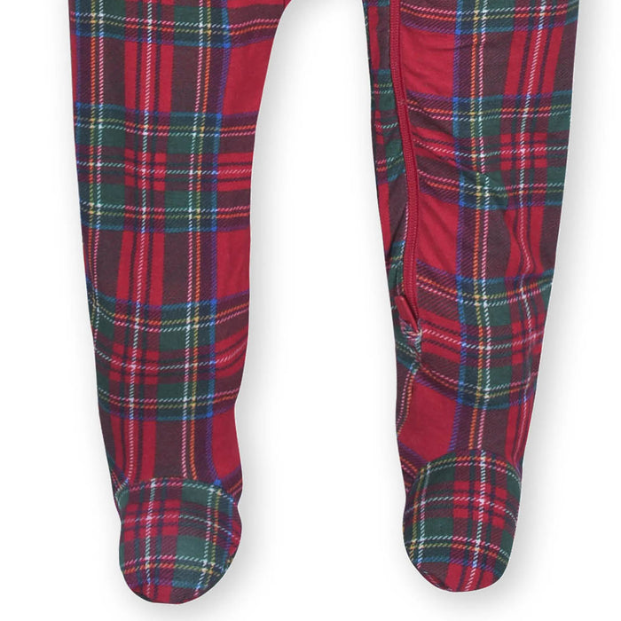 Baby Stewart Plaid Buttery-Soft Viscose Made from Eucalyptus Snug Fit Footed Pajamas