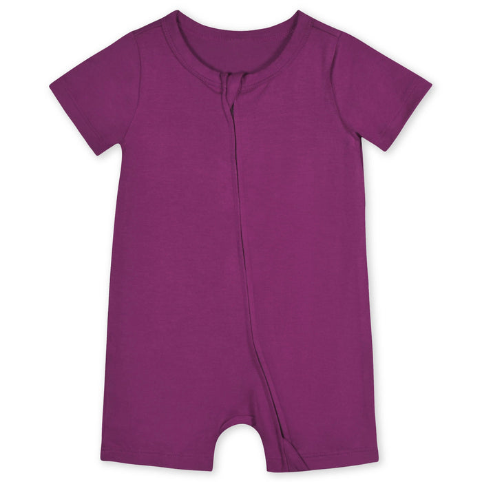 Baby Wine Buttery-Soft Viscose Made from Eucalyptus Snug Fit Romper