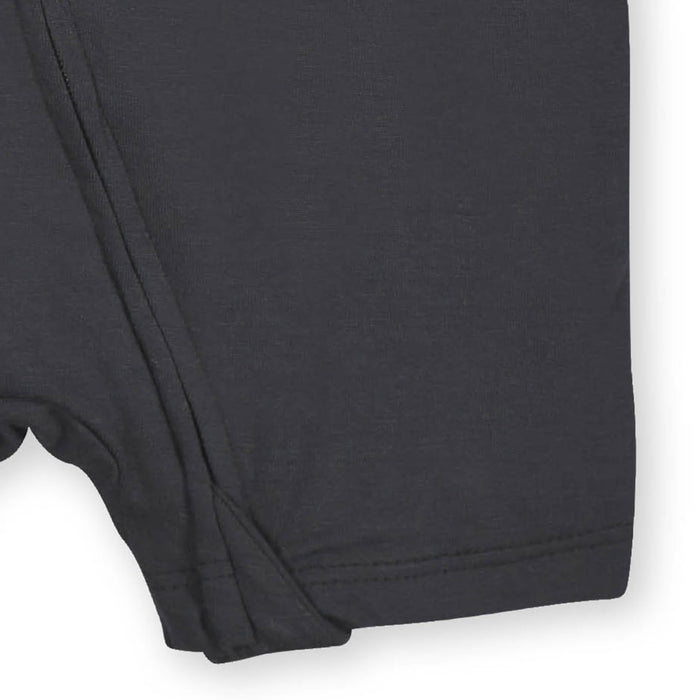 Baby Charcoal Buttery-Soft Viscose Made from Eucalyptus Snug Fit Romper