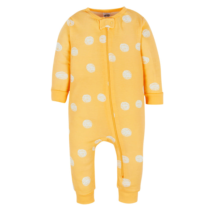 3-Pack Baby & Toddler Girls Floral Fox Snug Fit Footless Pajamas