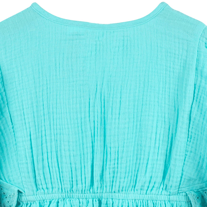 Baby & Toddler Girls Aqua Woven Kaftan Coverup