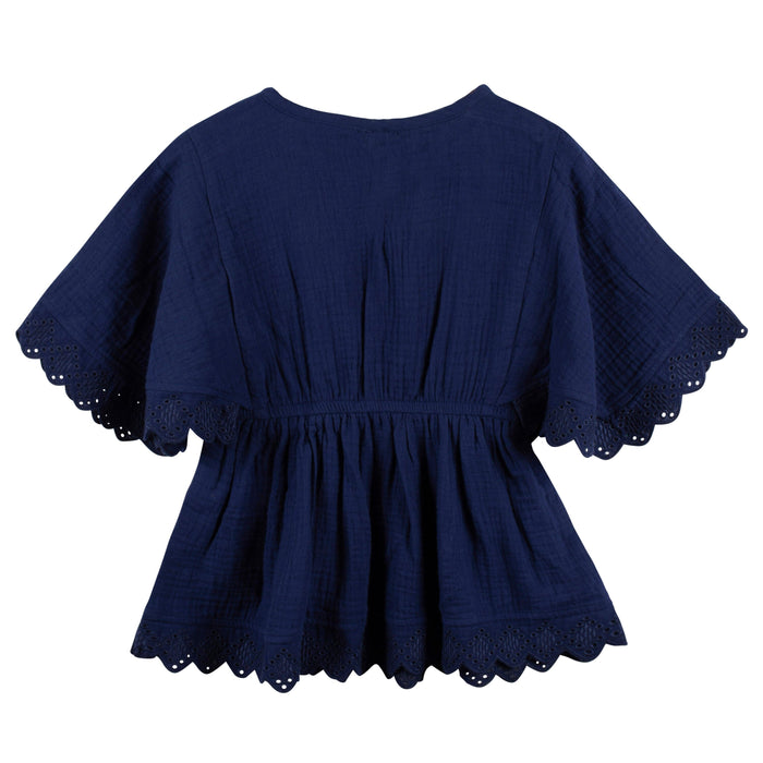Baby & Toddler Girls Navy Woven Kaftan Coverup