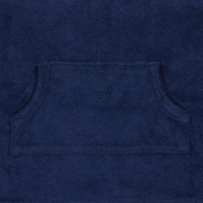 Baby & Toddler Girls Navy Hooded Kangaroo Pocket Terry Coverup