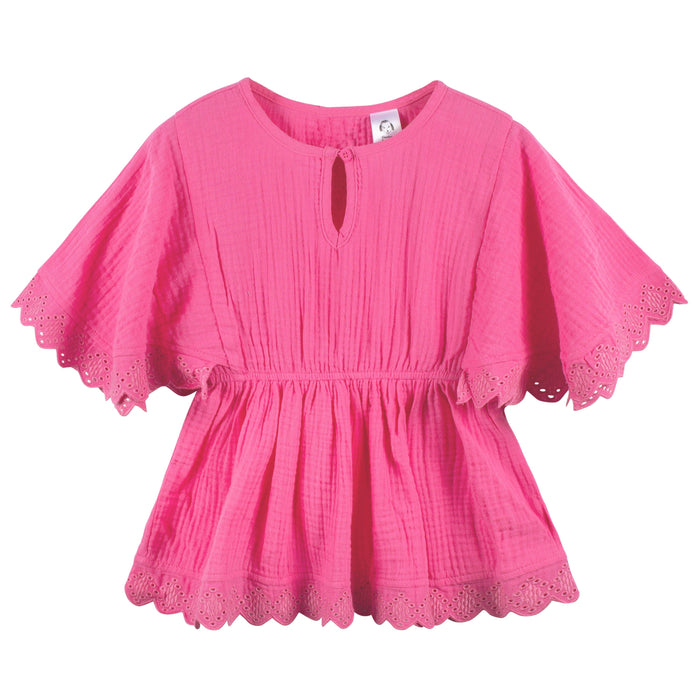 Baby & Toddler Girls Pink Woven Kaftan Coverup