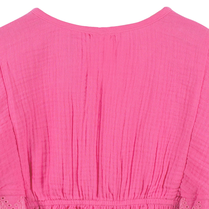 Baby & Toddler Girls Pink Woven Kaftan Coverup