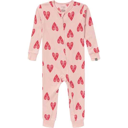 Baby & Toddler Girls Pink Hearts Tight Fitting Footless Pajamas sleepwear Modern Moments™ by Gerber®
