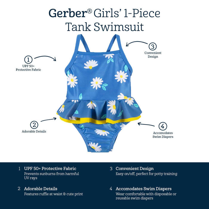 Baby & Toddler Girls Darling Daisy One-Piece Swimsuit
