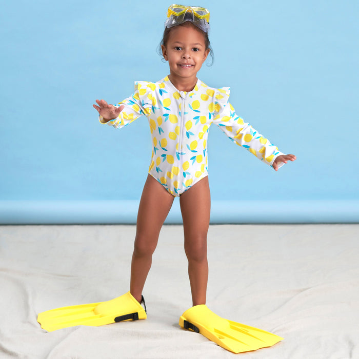 Baby & Toddler Girls Lemon Squeeze Rash Guard-Gerber Childrenswear
