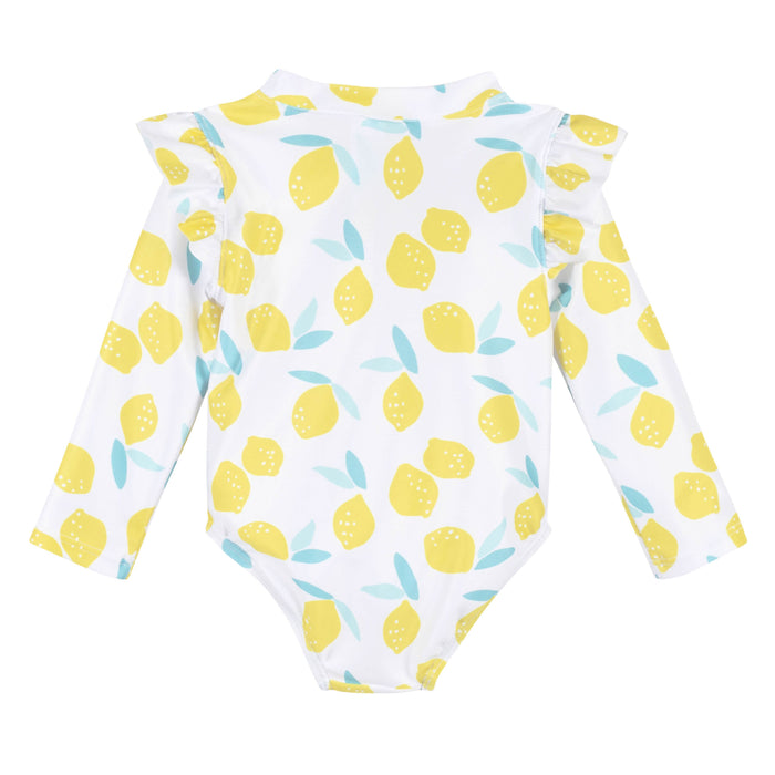 Baby & Toddler Girls Lemon Squeeze Rash Guard-Gerber Childrenswear