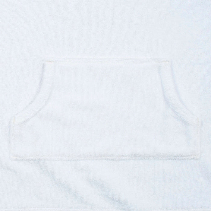 Baby & Toddler Girls White Hooded Kangaroo Pocket Terry Coverup