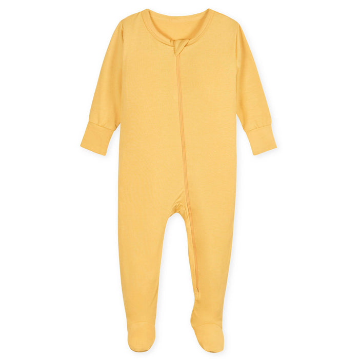 Baby & Toddler Yolk Yellow Buttery-Soft Viscose Made from Eucalyptus Snug Fit Footed Pajamas