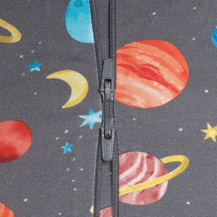 Baby & Toddler Outer Space Buttery Soft Viscose Made from Eucalyptus Snug Fit Footed Pajamas