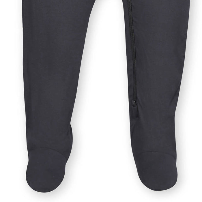 Baby & Toddler Charcoal Buttery-Soft Viscose Made from Eucalyptus Snug Fit Footed Pajamas