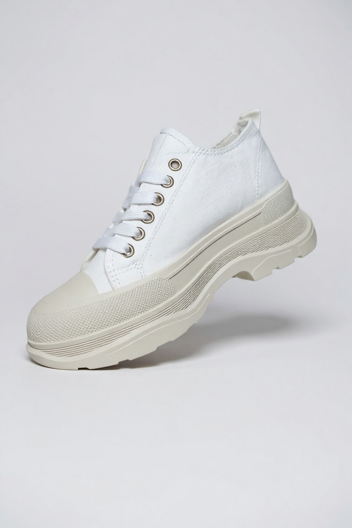 Baskets basses unisexes – Blanc