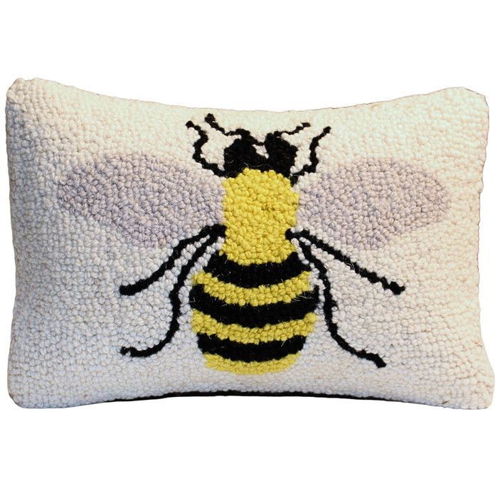 Bee Lavender Wool Pillow
