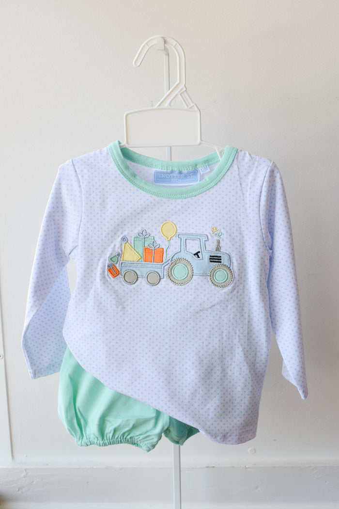 Birthday Boy Knit Bloomer Set