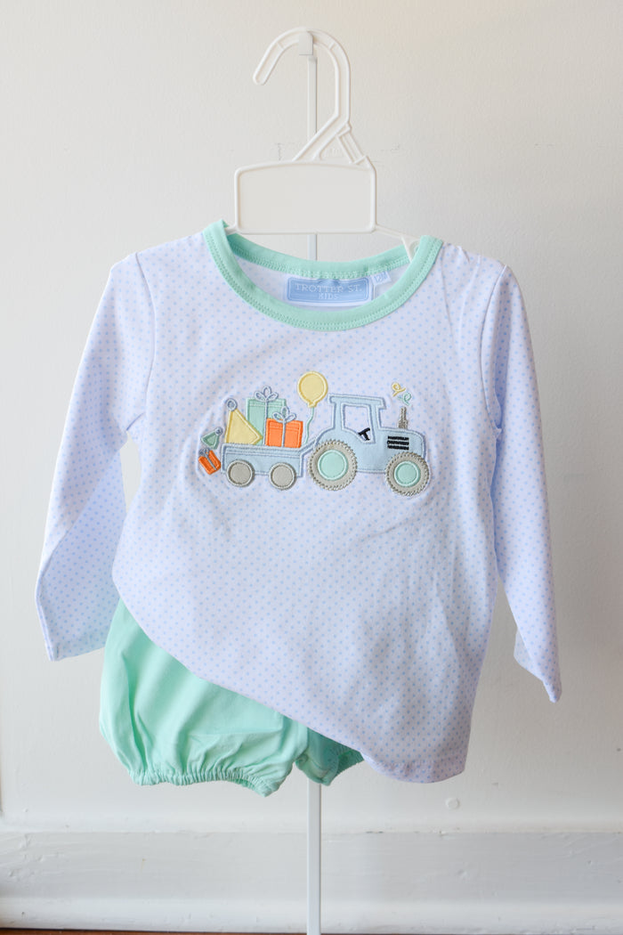 Birthday Boy Knit Bloomer Set