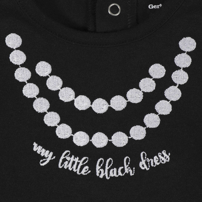 Black Dress Bodysuit with Tutu Skirt-Gerber Childrenswear