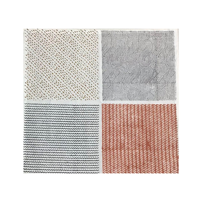 Block Printed Napkin -Multi Blocks