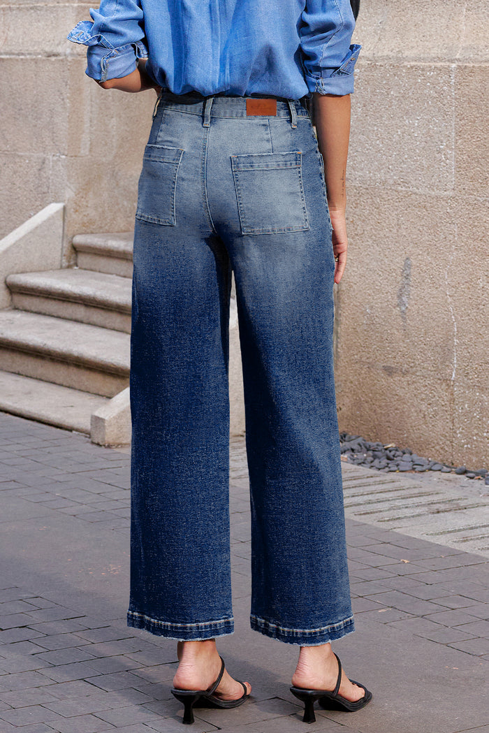 Bluant Mimimalist Patch Pocket Womens Shift Shift Jeans