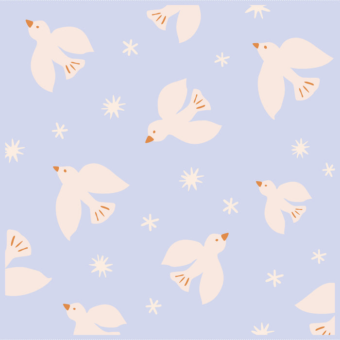 Blue Doves Blanket