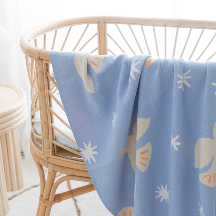 Blue Doves Blanket