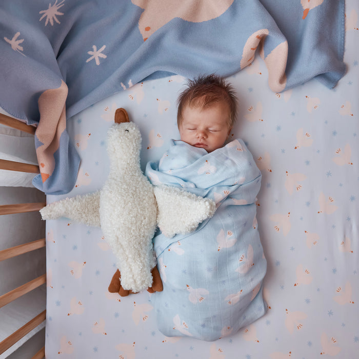 Blue Doves Blanket