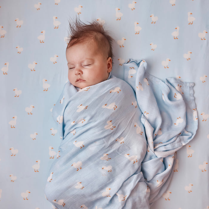 Blue Ducks Muslin Wrap Swaddle - PRE-ORDER (OCTOBER)