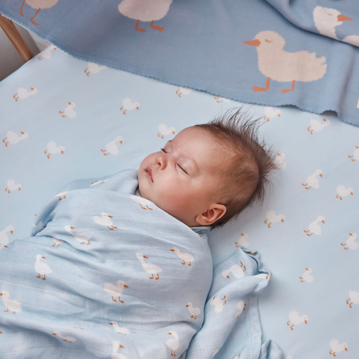Blue Ducks Muslin Wrap Swaddle - PRE-ORDER (OCTOBER)