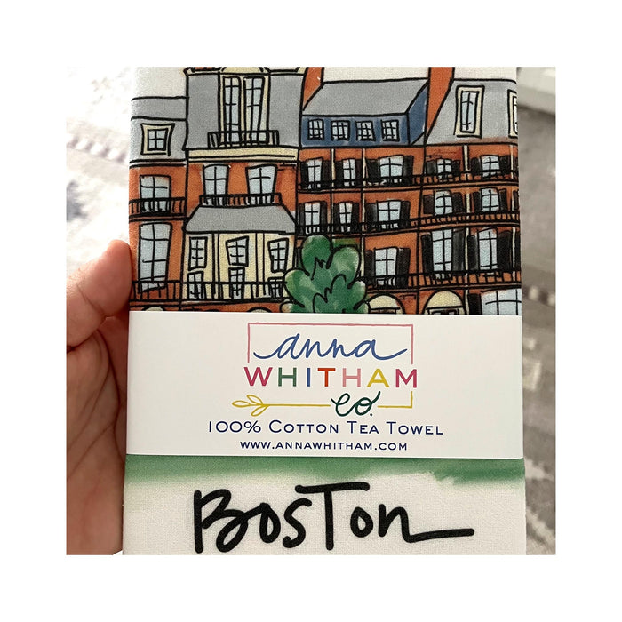Boston Brownstone Tea Towel