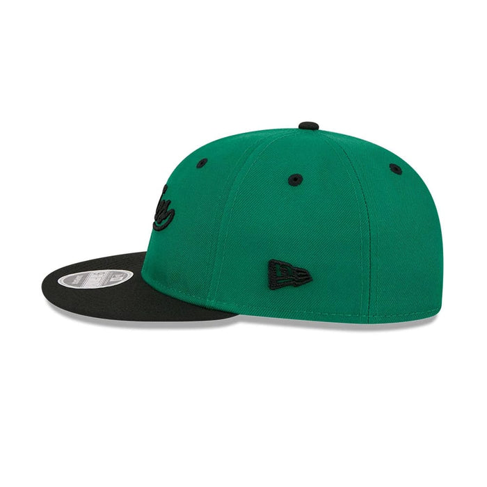 Pictured is this NBA Chainstitch Script Boston Celtics Retro Crown 9FIFTY cap in green. 6