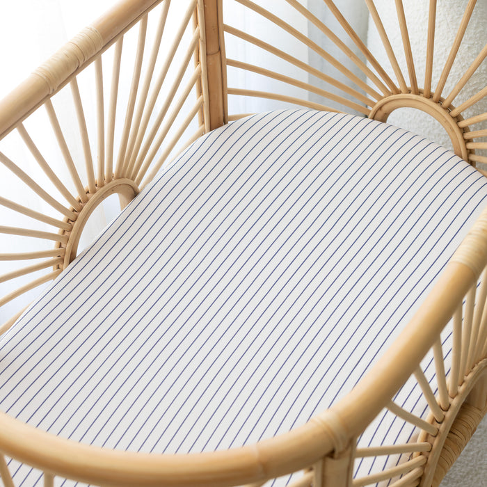 Breton Stripe Organic Fitted Cot Sheet