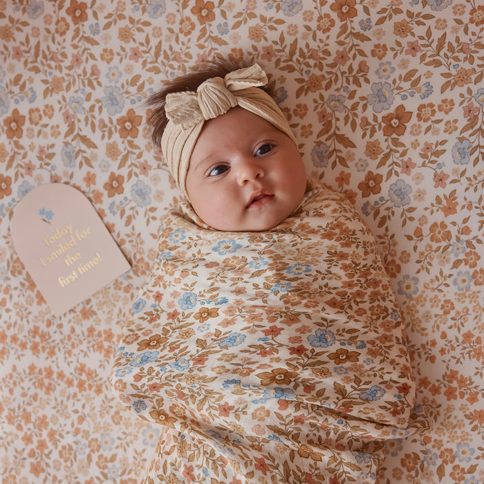 Broderie Organic Fitted Bassinet Sheet/Change Pad Cover