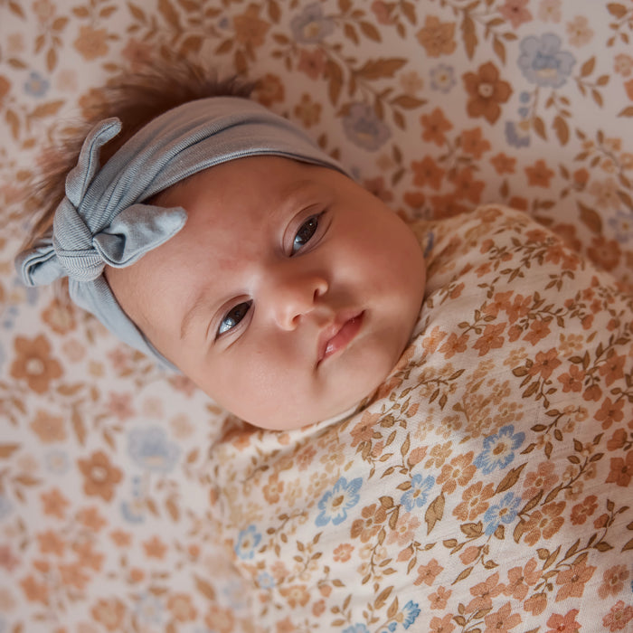 Broderie Organic Fitted Bassinet Sheet/Change Pad Cover