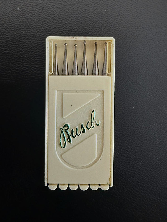Busch Finishing Round steel burs size#0 pk of 12