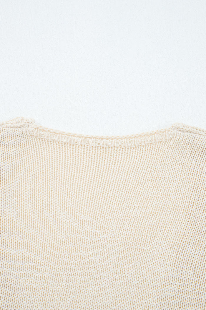 Cardigan Ouvert en Tricot Creux