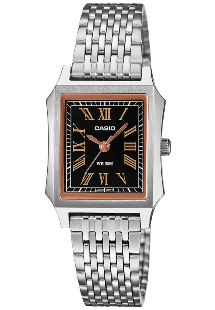 Casio Analog Stainless Steel Strap Watch for Women LTP-B190D-1BVDF-Watch Portal Philippines