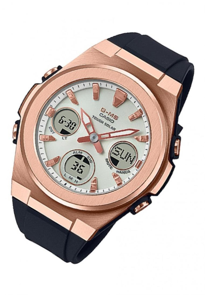 Casio Baby-g MSG-S600G-1A Solar Digital Analog Rubber Strap Watch For Women-Watch Portal Philippines